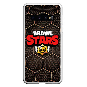 Чехол для Samsung Galaxy S10 с принтом Brawl Stars Metal Hex в Тюмени, Силикон | Область печати: задняя сторона чехла, без боковых панелей | brawl | brawl st | brawl stars | colt | hexagon | logo | map | mobo | pattern | poco | shelly | stars | бравл | игра | игры | карта | кольт | лого | мобильные игры | патерн | паттерн | поко | соты | старс | шелли