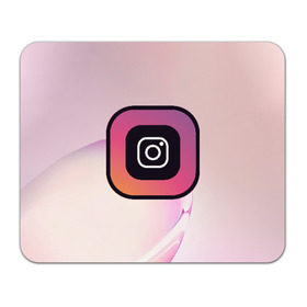 Коврик для мышки прямоугольный с принтом Instagram(редактируемое лого) в Тюмени, натуральный каучук | размер 230 х 185 мм; запечатка лицевой стороны | Тематика изображения на принте: 