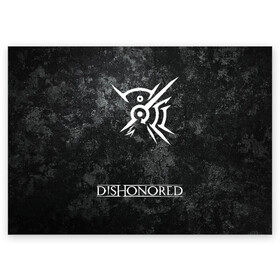 Поздравительная открытка с принтом DISHONORED  в Тюмени, 100% бумага | плотность бумаги 280 г/м2, матовая, на обратной стороне линовка и место для марки
 | dishonored | dishonored 2 | korvo | дисхоноред | корво | корво аттано | стелс | эмили колдуин