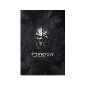 Обложка для паспорта матовая кожа с принтом DISHONORED в Тюмени, натуральная матовая кожа | размер 19,3 х 13,7 см; прозрачные пластиковые крепления | Тематика изображения на принте: dishonored | dishonored 2 | korvo | дисхоноред | корво | корво аттано | стелс | эмили колдуин