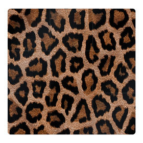 Магнитный плакат 3Х3 с принтом Леопардовая расцветка в Тюмени, Полимерный материал с магнитным слоем | 9 деталей размером 9*9 см | Тематика изображения на принте: леопард | леопардовая | леопардовые | леопардовый | леопарды | пятнистые | пятнистый | пятнистым | расцветка