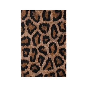 Обложка для паспорта матовая кожа с принтом Леопардовая расцветка в Тюмени, натуральная матовая кожа | размер 19,3 х 13,7 см; прозрачные пластиковые крепления | Тематика изображения на принте: леопард | леопардовая | леопардовые | леопардовый | леопарды | пятнистые | пятнистый | пятнистым | расцветка
