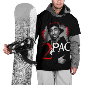 Накидка на куртку 3D с принтом 2pac в Тюмени, 100% полиэстер |  | Тематика изображения на принте: 2pac | changes | nigga | oldschool | pac | rap | нигга | олдскулл | пак | рэп | тупак