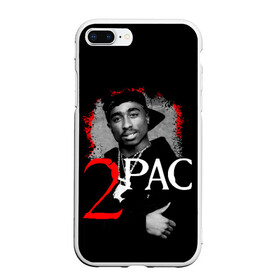 Чехол для iPhone 7Plus/8 Plus матовый с принтом 2pac в Тюмени, Силикон | Область печати: задняя сторона чехла, без боковых панелей | 2pac | changes | nigga | oldschool | pac | rap | нигга | олдскулл | пак | рэп | тупак