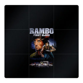 Магнитный плакат 3Х3 с принтом Rambo: First Blood в Тюмени, Полимерный материал с магнитным слоем | 9 деталей размером 9*9 см | Тематика изображения на принте: action | army | blood | first | john | last | rambo | stallone | states | sylvester | united | usa | армия | боевик | джон | кровь | первая | последняя | рэмбо | сильвестр | сталлоне | сша