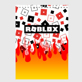 Скетчбук с принтом ROBLOX в Тюмени, 100% бумага
 | 48 листов, плотность листов — 100 г/м2, плотность картонной обложки — 250 г/м2. Листы скреплены сверху удобной пружинной спиралью | Тематика изображения на принте: roblox | roblox simulator. | код роблокс | роблокс | роблокс симулятор