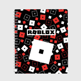 Тетрадь с принтом ROBLOX в Тюмени, 100% бумага | 48 листов, плотность листов — 60 г/м2, плотность картонной обложки — 250 г/м2. Листы скреплены сбоку удобной пружинной спиралью. Уголки страниц и обложки скругленные. Цвет линий — светло-серый
 | Тематика изображения на принте: roblox | roblox simulator. | код роблокс | роблокс | роблокс симулятор