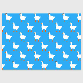 Поздравительная открытка с принтом КРУТЫЕ ГУСИ в Тюмени, 100% бумага | плотность бумаги 280 г/м2, матовая, на обратной стороне линовка и место для марки
 | meme | untitled goose game | злой гусь | мем | птица