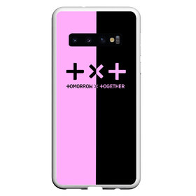 Чехол для Samsung Galaxy S10 с принтом TOMORROW X TOGETHER в Тюмени, Силикон | Область печати: задняя сторона чехла, без боковых панелей | big hit | bts | twice | txt