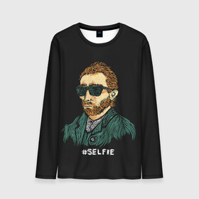 Мужской лонгслив 3D с принтом Ван Гог (Selfie) в Тюмени, 100% полиэстер | длинные рукава, круглый вырез горловины, полуприлегающий силуэт | memes | selfie | van gogh | vincent | ван гог | винсент | знаменитости | знаменитость | искусство | картина | картинки | мем | мемы | прикольные | селфи | художник
