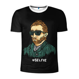 Мужская футболка 3D спортивная с принтом Ван Гог (Selfie) в Тюмени, 100% полиэстер с улучшенными характеристиками | приталенный силуэт, круглая горловина, широкие плечи, сужается к линии бедра | memes | selfie | van gogh | vincent | ван гог | винсент | знаменитости | знаменитость | искусство | картина | картинки | мем | мемы | прикольные | селфи | художник