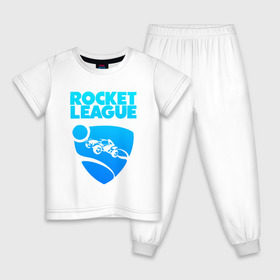 Детская пижама хлопок с принтом ROCKET LEAGUE в Тюмени, 100% хлопок |  брюки и футболка прямого кроя, без карманов, на брюках мягкая резинка на поясе и по низу штанин
 | Тематика изображения на принте: 