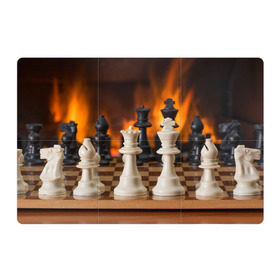 Магнитный плакат 3Х2 с принтом Шахматы в Тюмени, Полимерный материал с магнитным слоем | 6 деталей размером 9*9 см | Тематика изображения на принте: дамка | доска | игра | игры | камин | конь | король | огне | огнём | огненное | огонь | пешка | пламя | слон | ферзь | фигурки | фигуры | шахматная | шахматы