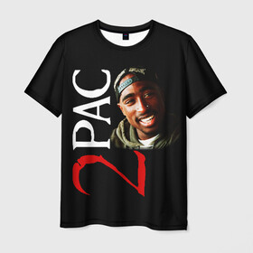 Мужская футболка 3D с принтом 2pac в Тюмени, 100% полиэфир | прямой крой, круглый вырез горловины, длина до линии бедер | 2pac | nigga | oldschool | pac | rap | нигга | олдскулл | пак | рэп | тупак