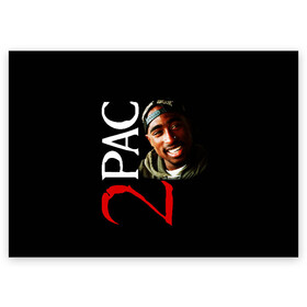 Поздравительная открытка с принтом 2pac в Тюмени, 100% бумага | плотность бумаги 280 г/м2, матовая, на обратной стороне линовка и место для марки
 | 2pac | nigga | oldschool | pac | rap | нигга | олдскулл | пак | рэп | тупак