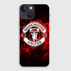 Чехол для iPhone 13 mini с принтом МАНЧЕСТЕР ЮНАЙТЕД | FCMU | MANCHESTER UNITED в Тюмени,  |  | fc | fcmu | football | football club | manchester united | red devils | sport | красные дьяволы | манчестер юнайтед | спорт | фк | фкмю | футбол | футбольный клуб