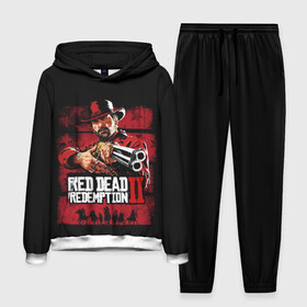 Мужской костюм 3D (с толстовкой) с принтом Red Dead Redemption в Тюмени,  |  | Тематика изображения на принте: dead | gamer | john | marston | rdr | red | redemption | rockstar | shooter | western | вестерн | джон | марстон | шутер