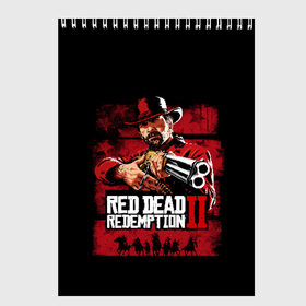 Скетчбук с принтом Red Dead Redemption в Тюмени, 100% бумага
 | 48 листов, плотность листов — 100 г/м2, плотность картонной обложки — 250 г/м2. Листы скреплены сверху удобной пружинной спиралью | dead | gamer | john | marston | rdr | red | redemption | rockstar | shooter | western | вестерн | джон | марстон | шутер