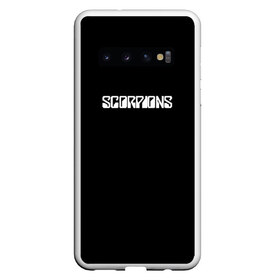 Чехол для Samsung Galaxy S10 с принтом SCORPIONS в Тюмени, Силикон | Область печати: задняя сторона чехла, без боковых панелей | Тематика изображения на принте: scorpions | клаус майне | маттиас ябс | микки ди | павел мончивода | рудольф шенкер | скорпион | скорпионс