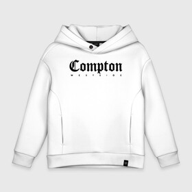 Детское худи Oversize хлопок с принтом Compton west side в Тюмени, френч-терри — 70% хлопок, 30% полиэстер. Мягкий теплый начес внутри —100% хлопок | боковые карманы, эластичные манжеты и нижняя кромка, капюшон на магнитной кнопке | Тематика изображения на принте: compton | west side | вест сайд | вестсайд | западная сторона | западное побережье | калифорния | комптон | лос анджелес | надпись | реп | реперская | рэп