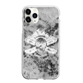 Чехол для iPhone 11 Pro матовый с принтом tie-dye snowboarding в Тюмени, Силикон |  | горы | зима | природа | снег | сноуборд | спорт