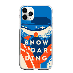 Чехол для iPhone 11 Pro Max матовый с принтом SNOW BOAR DING в Тюмени, Силикон |  | горы | зима | природа | снег | сноуборд | спорт