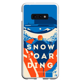 Чехол для Samsung S10E с принтом SNOW BOAR DING в Тюмени, Силикон | Область печати: задняя сторона чехла, без боковых панелей | горы | зима | природа | снег | сноуборд | спорт