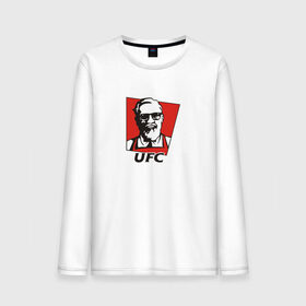 Мужской лонгслив хлопок с принтом UFC (Конор) в Тюмени, 100% хлопок |  | Тематика изображения на принте: kfc | ufc | боец | конор макгрегор