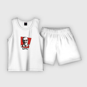 Детская пижама с шортами хлопок с принтом UFC (Конор) в Тюмени,  |  | Тематика изображения на принте: kfc | ufc | боец | конор макгрегор