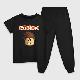 Детская пижама хлопок с принтом Roblox в Тюмени, 100% хлопок |  брюки и футболка прямого кроя, без карманов, на брюках мягкая резинка на поясе и по низу штанин
 | Тематика изображения на принте: roblox | roblox скачать | игра роблокс | коды роблокс | роблокс | роблокс играть | роблокс симулятор | скачать роблокс