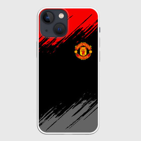 Чехол для iPhone 13 mini с принтом МАНЧЕСТЕР ЮНАЙТЕД | FCMU | MANCHESTER UNITED в Тюмени,  |  | fc | fcmu | football | football club | manchester united | red devils | sport | красные дьяволы | манчестер юнайтед | спорт | фк | фкмю | футбол | футбольный клуб