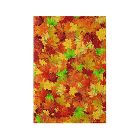 Обложка для паспорта матовая кожа с принтом Кленовые листья в Тюмени, натуральная матовая кожа | размер 19,3 х 13,7 см; прозрачные пластиковые крепления | багрец | клён | кленовый | лист | листопад | осенний | осень | паттрен