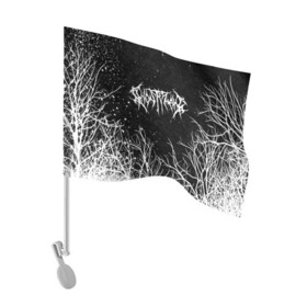 Флаг для автомобиля с принтом GHOSTEMANE BLACK FOREST в Тюмени, 100% полиэстер | Размер: 30*21 см | eric whitney | ghostemane | trash | треш