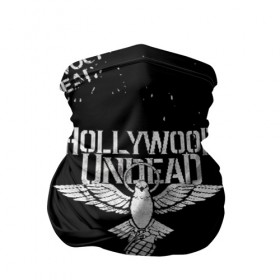 Бандана-труба 3D с принтом HOLLYWOOD UNDEAD в Тюмени, 100% полиэстер, ткань с особыми свойствами — Activecool | плотность 150‒180 г/м2; хорошо тянется, но сохраняет форму | Тематика изображения на принте: deuce | hollywood undead | hu | j dog | shady jeff | голливуд | голливудская нежить | даниэль мурильо | джордан террелл | джордж артур рейган | дилан альварес | мэттью сент клер | нежить