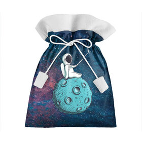 Подарочный 3D мешок с принтом Сэлфи Космонавта в Тюмени, 100% полиэстер | Размер: 29*39 см | galaxy | moon | вселенная | галактика | звезды | космонавт | космос | луна | месяц | сэлфи | сэлфипалка