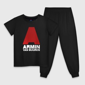 Детская пижама хлопок с принтом Armin van Buuren в Тюмени, 100% хлопок |  брюки и футболка прямого кроя, без карманов, на брюках мягкая резинка на поясе и по низу штанин
 | a state of trance | armin | armin van buuren | asot | van buuren | армин | армин ван бюрен | ван бюрен