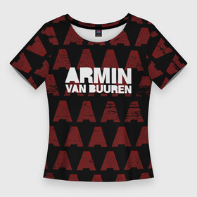 Женская футболка 3D Slim с принтом Armin van Buuren в Тюмени,  |  | Тематика изображения на принте: a state of trance | armin | armin van buuren | asot | van buuren | армин | армин ван бюрен | ван бюрен