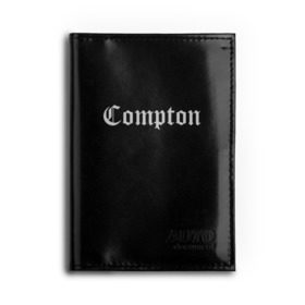 Обложка для автодокументов с принтом COMPTON в Тюмени, натуральная кожа |  размер 19,9*13 см; внутри 4 больших “конверта” для документов и один маленький отдел — туда идеально встанут права | Тематика изображения на принте: compton | dj yella | dr. dre | eazy e | ice cube | mc ren | n.w.a | nwa | straight outta compton | west side | западная сторона | комптон