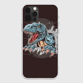 Чехол для iPhone 12 Pro Max с принтом T-Rex в Тюмени, Силикон |  | Тематика изображения на принте: art | dino | dinos | dinosaur | raptor | style | trex | velociraptor | арт | динозавр | мир юрского периода | ти рекс | ящер