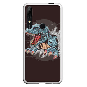 Чехол для Honor P Smart Z с принтом T-Rex в Тюмени, Силикон | Область печати: задняя сторона чехла, без боковых панелей | art | dino | dinos | dinosaur | raptor | style | trex | velociraptor | арт | динозавр | мир юрского периода | ти рекс | ящер