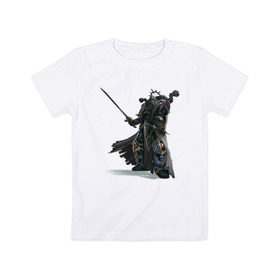 Детская футболка хлопок с принтом Warhammer 40 000 Сhaos в Тюмени, 100% хлопок | круглый вырез горловины, полуприлегающий силуэт, длина до линии бедер | Тематика изображения на принте: 