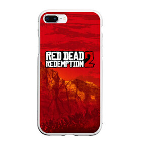 Чехол для iPhone 7Plus/8 Plus матовый с принтом RED DEAD REDEMPTION 2 в Тюмени, Силикон | Область печати: задняя сторона чехла, без боковых панелей | arthur morgan | cowboy | online | red dead online | red dead redemption 2 | rockstar games | wild west | артур морган | бандит | вестерн | винтовка | дикий запад | ковбой | рокстар