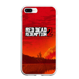 Чехол для iPhone 7Plus/8 Plus матовый с принтом RED DEAD REDEMPTION 2 в Тюмени, Силикон | Область печати: задняя сторона чехла, без боковых панелей | arthur morgan | cowboy | online | red dead online | red dead redemption 2 | rockstar games | wild west | артур морган | бандит | вестерн | винтовка | дикий запад | ковбой | рокстар