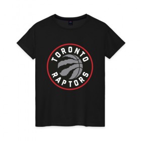 Женская футболка хлопок с принтом Toronto Raptors Logo в Тюмени, 100% хлопок | прямой крой, круглый вырез горловины, длина до линии бедер, слегка спущенное плечо | nba | raptors | toronto | toronto raptors | баскетбол | нба | рапторс | рэпторс | спорт | торонто | торонто рапторс | торонто рэпторс