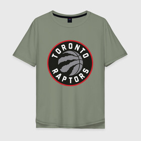Мужская футболка хлопок Oversize с принтом Toronto Raptors Logo в Тюмени, 100% хлопок | свободный крой, круглый ворот, “спинка” длиннее передней части | Тематика изображения на принте: nba | raptors | toronto | toronto raptors | баскетбол | нба | рапторс | рэпторс | спорт | торонто | торонто рапторс | торонто рэпторс