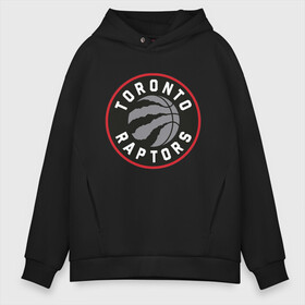 Мужское худи Oversize хлопок с принтом Toronto Raptors Logo в Тюмени, френч-терри — 70% хлопок, 30% полиэстер. Мягкий теплый начес внутри —100% хлопок | боковые карманы, эластичные манжеты и нижняя кромка, капюшон на магнитной кнопке | Тематика изображения на принте: nba | raptors | toronto | toronto raptors | баскетбол | нба | рапторс | рэпторс | спорт | торонто | торонто рапторс | торонто рэпторс
