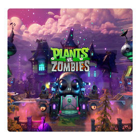 Магнитный плакат 3Х3 с принтом PLANTS VS ZOMBIES в Тюмени, Полимерный материал с магнитным слоем | 9 деталей размером 9*9 см | Тематика изображения на принте: garden warfare | pl | plants | plants vs. zombies | plants vs. zombies: garden warfare | popcap | zombies | кактус | картошка | подсолнух | растения против зомби | сад