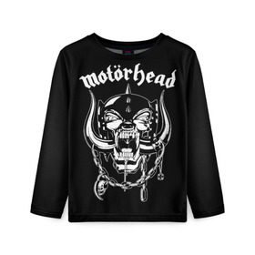 Детский лонгслив 3D с принтом MOTORHEAD в Тюмени, 100% полиэстер | длинные рукава, круглый вырез горловины, полуприлегающий силуэт
 | 3d | abstraction | geometry | hexagon | neon | paints | stripes | texture | triangle | абстракция | брызги | геометрия | краски | неон | неоновый | соты | текстура