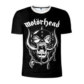 Мужская футболка 3D спортивная с принтом MOTORHEAD в Тюмени, 100% полиэстер с улучшенными характеристиками | приталенный силуэт, круглая горловина, широкие плечи, сужается к линии бедра | 3d | abstraction | geometry | hexagon | neon | paints | stripes | texture | triangle | абстракция | брызги | геометрия | краски | неон | неоновый | соты | текстура