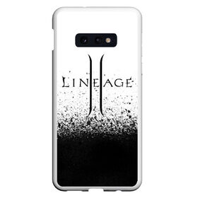 Чехол для Samsung S10E с принтом LINEAGE 2 в Тюмени, Силикон | Область печати: задняя сторона чехла, без боковых панелей | armor | characters | erak note | kim sung hwan | lineage | lineage 2 | lineage antharas | lineage eternal | minimalism | shield | twilight resistance | warrior | персонажи